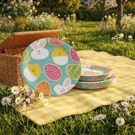 Húsvéti papírtányér - 23 cm - 8 db / csomag