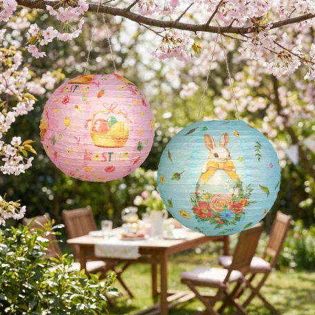 Húsvéti dekoráció - lampion - papír - Ø30 cm