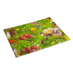   Viaszos terítő - "húsvéti rét" mintás - 100 x 140 cm