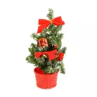 Műfenyő - mini - díszített - 4 szín - 30 cm