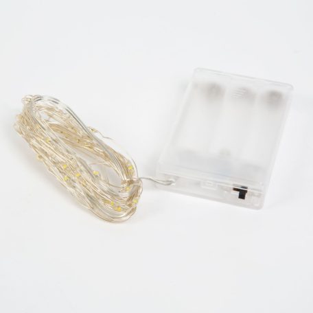 LED fényfüzér - 5 m - 50 LED - multicolor - 3 x AA