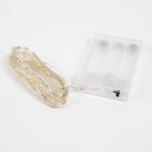 LED fényfüzér - 5 m - 50 LED - hidegfehér - 3 x AA