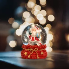 Karácsonyi hógömb - 4 féle - 12 db / display