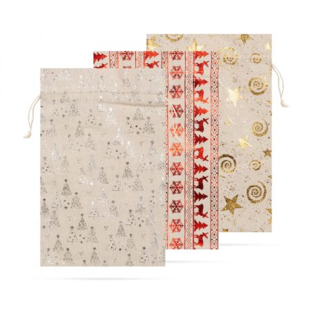 Vászon ajándéktasak - 3 féle - 20 x 30 cm