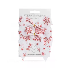 Ajándék masni - 14 x 14 cm - 4 féle - 2 db / csomag