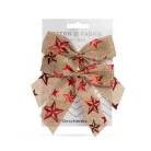 Ajándék masni - 14 x 14 cm - 4 féle - 2 db / csomag