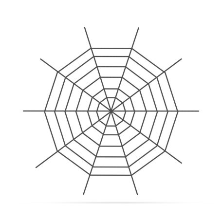 Plüss pókháló - halloween-i dekoráció - 200 cm - fekete