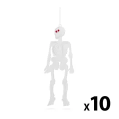   Foszforeszkáló csontváz szett - halloween-i dekoráció - 10 db / csomag