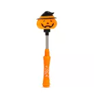 Halloween-i LED lámpa - rugós tök - elemes