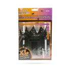 Halloween-i fekete géz függöny - poliészter - 76 x 210 cm