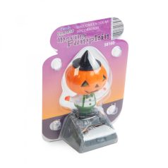   Halloween-i szolár dekoráció - mozgó tök - 6 x 5 x 10,5 cm