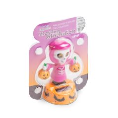   Halloween-i szolár dekoráció - mozgó csontváz - 6 x 5 x 10,5 cm