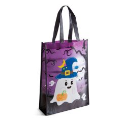   Halloween-i ajándéktáska - narancssárga / lila - 30 x 40 x 10 cm