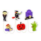 Halloween-i LED ablakdekor - gél - többféle forma - 85 cm