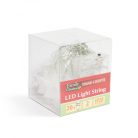 LED fényfüzér - jégkristály - 2,3 m - 20 LED - melegfehér - 3 x AA