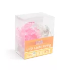LED fényfüzér - flamingó - 1,1 m - 10 LED - melegfehér - 3 x AA