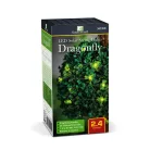 Szolár LED fényfüzér - szitakötő - 2,4 m - 25 LED - melegfehér