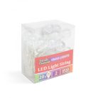 LED fényfüzér - színes gömb - 20 LED - 2,3 méter - 3 x AA