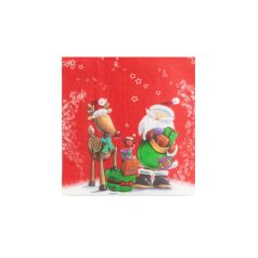   Karácsonyi papír teríték szett - 12 tányér, 6 pohár, 20 szalvéta