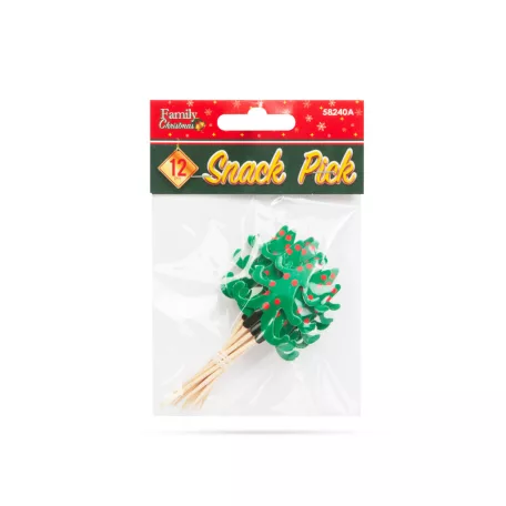 Falatka pálcika - karácsonyfa - 8,5 cm - 12 db / csomag