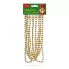 Dekor gyöngyfüzér - arany színben - 3,6 m