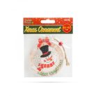 Karácsonyfadísz - hóember - akasztható - 8,5 x 9,5 cm