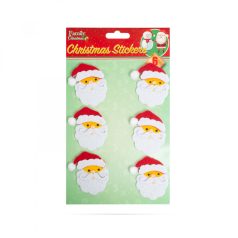   Karácsonyi 3D filc matrica szett - mikulás - 15 x 20 cm - 6 db / csomag