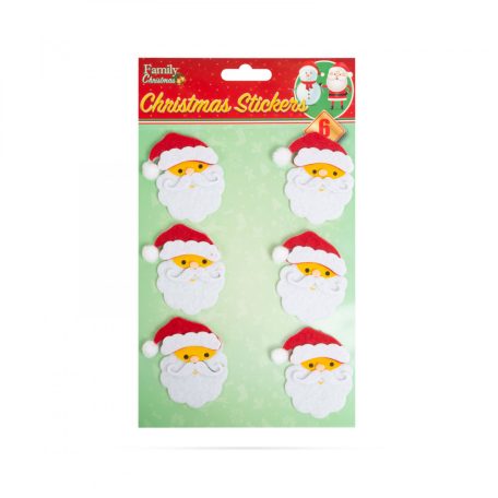 Karácsonyi 3D filc matrica szett - mikulás - 15 x 20 cm - 6 db / csomag