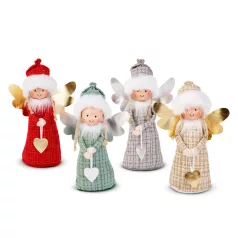 Dekorációs baba - angyalka - 30 cm - 4 féle