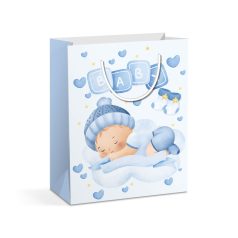   Ajándéktasak - papír - 265 x 127 x 330 mm - 2 féle / csomag - 12 db / csomag