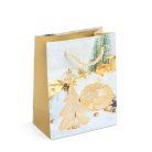 Karácsonyi ajándéktasak - papír - 114 x 64 x 146 mm - 4 féle / csomag - 12 db / csomag