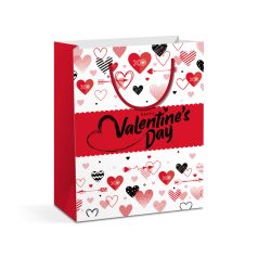   Ajándéktasak - papír - 114 x 64 x 146 mm - 2 féle / csomag - 12 db / csomag