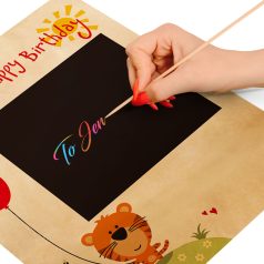   Ajándéktasak - papír, "Kraft" - 265 x 127 x 330 mm - 2 féle / csomag - 12 db / csomag