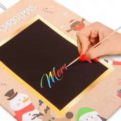   Ajándéktasak - papír, "Kraft" - 178 x 102 x 228 mm - 2 féle / csomag - 12 db / csomag