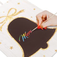   Ajándéktasak - papír, "Kraft" - 265 x 127 x 330 mm - 2 féle / csomag - 12 db / csomag