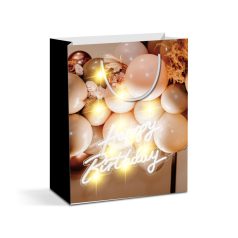   Ajándéktasak - 10 LED, papír - 265 x 127 x 330 mm - 2 féle / csomag