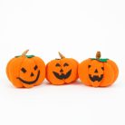 Halloween-i tök dekoráció - 10 x 10 x 11 cm - 3 féle - 3 db / csomag