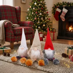 Karácsonyi skandináv manó lábakkal - 3 féle - 30 cm