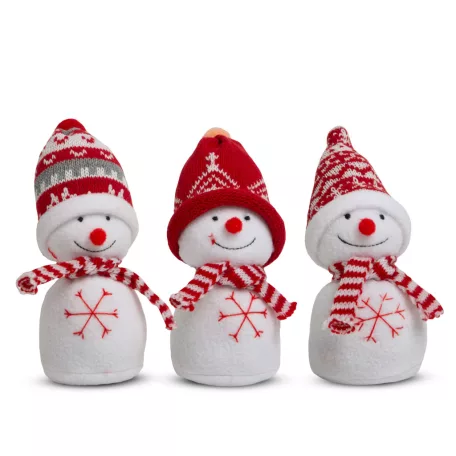 Karácsonyi hóember dekoráció - 20 cm - 3 féle