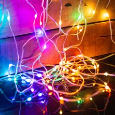   Smart fényfüzér - USB - 50 db RGBIC LED - 5 m - Bluetooth + zene mód - IP65