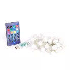 Smart fényfüzér - USB - 33 db RGBIC LED - 5 m - Bluetooth + zene mód - IP65