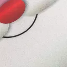 Karácsonyi ablakdekor - mikulás - 28,5 x 27 cm