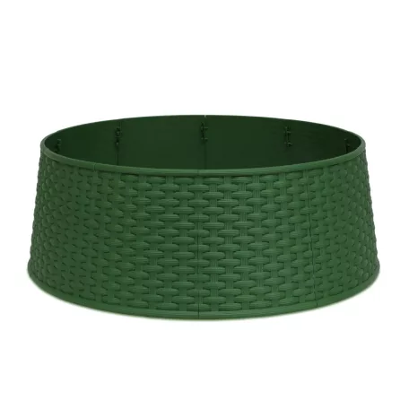 Karácsonyfatalp takaró - zöld, műanyag - 65 x 23 cm