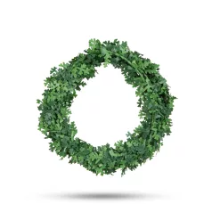 Karácsonyi dekoráció - zöld girland - 2,5 m