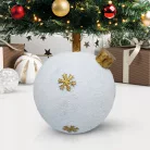 Karácsonyfatalp - gömbdísz - műkő - 41 x 41 x 47 cm