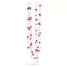 Karácsonyi organza girland - 2,7 m - 10 mm - piros