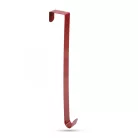 Karácsonyi ajtódísz tartó - fém - piros