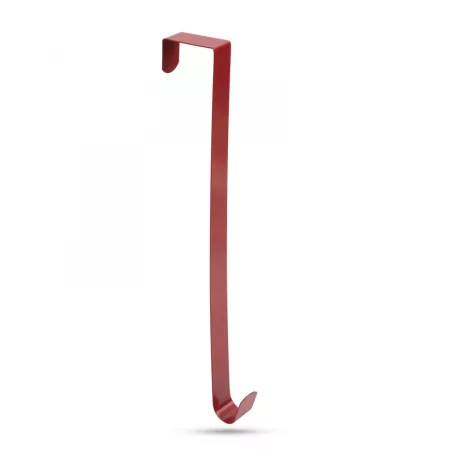 Karácsonyi ajtódísz tartó - fém - piros