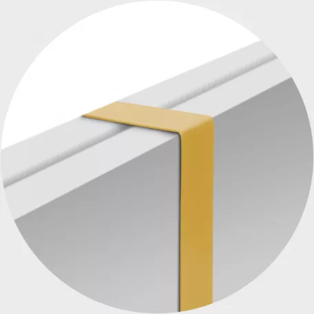 Karácsonyi ajtódísz tartó - fém - arany