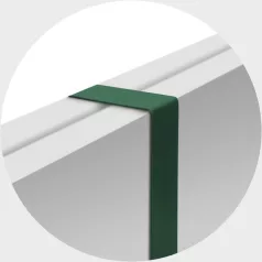 Karácsonyi ajtódísz tartó - fém - zöld